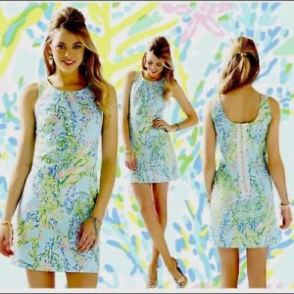 EUC Lilly Pulitzer Blue Heaven Shift Size 6